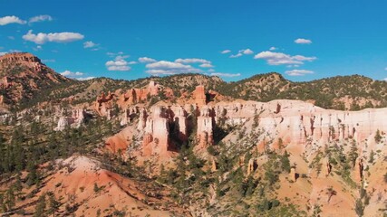 Poster - Aerial view of Bryce Canyon colorful rock formations, Utah