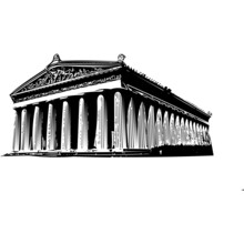 Parthenon Black Vector