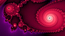 Illustration Of An Abstract Fractal Spiral For Background Or Wallpaper