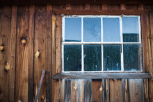 Closeup Of The Window Of An Old Barn In Northeastern Arizona