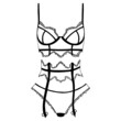 Lace women's underwear, boudoir style, corset, bodysuit, bra vector illustration