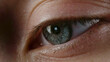 Close-up image of the grey female eye