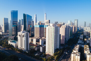  Aerial view of landscape in Shenzhen city,China
