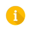 © Andrey - Info flat icon with shadow