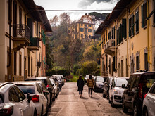 The Street In Florence City Italy