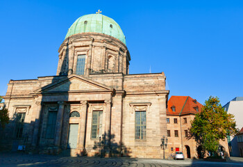 Wall Mural - St Elisabeth Catholic Church in Nuremberg . Large domed Catholic church in Nuremberg Germany 