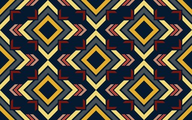 Wall Mural - Pattern design for  wallpaper and clothes. tribal ornaments seamless african pattern Ethnic rug with chevron Aztec style. Geometric mosaic on majolica tiles. Antique interior. Asian rug. Geo print on 