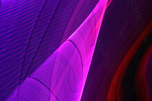 Abstract Pattern Of Purple Lines And Grid With Gradient Effect
