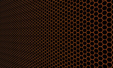 Black Honeycomb Tiles. Hexagon Geometry Pattern. Minimal Black Background Of Honeycomb For Modern Cover, Ad Baner, Web