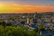 © Bilal - Panoramic Namur city view with Cathedral of Saint Aubain at sunset from Citadel, Namur, Belgium