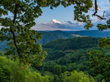 Fototapeta Na ścianę - View on a mountainous countryside of central France