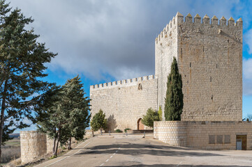 Wall Mural - The Castle of Monzón de Campos was declared a National Monument in 1949, it was partially restored in 1964 (Palencia, Spain)