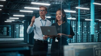 Poster - Diverse Big Data Center Server: e-Business Enrepreneur and IT Specialist talk, Use Laptop. Information Technology Engineer and System Administrator Monitoring Web Services Cloud Solution Software