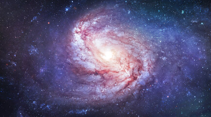 Poster - Bright galaxy and constellation in deep space. Sci-fi space wallpaper from telescope. Elements of this image furnished by NASA
