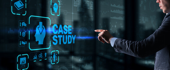 Wall Mural - Case Study Education concept. Analysis of the situation to find a solution