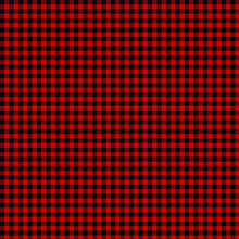 Red Black Fabric Buffalo Plaid Background Vector