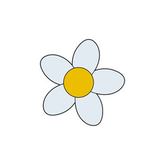 Canvas Print - flower clipart design template vector