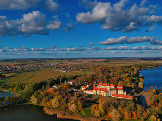 Sticker - Aerial view of the Nesvizh Castle in Belarus