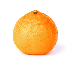 Wall Mural - tangerine and isolated on a white background.