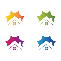 Sticker - Real estate icon set