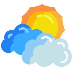 Wall Mural - cloud flat icon