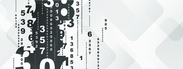 Creative and modern background with numbers.	