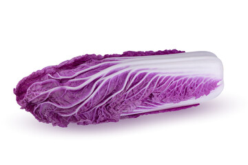 Wall Mural - Purple chinese cabbage isolated on white background.