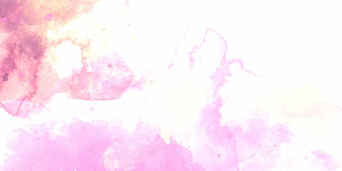Wall Mural - abstract watercolor background pink gradient and white abstract background, watercolor spots, copy s