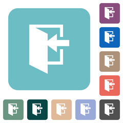 Sticker - Enter rounded square flat icons