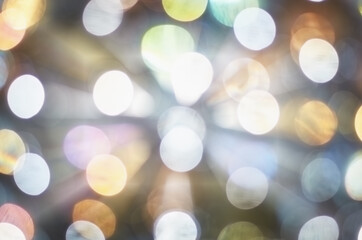 Wall Mural - defocused lights in motion blur