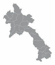 Laos Administrative Map