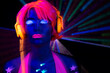 © Dan Talson - Female dancer in glow UV costume