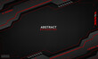Tech black background with contrast red stripes