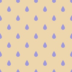 Wall Mural - Vector background with raindrops, endless texture.