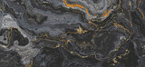 Fototapeta Przestrzenne - Black onyx marble background