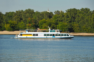 Wall Mural - Steamboat river ship