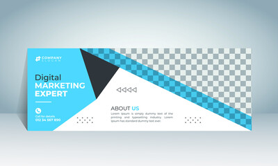 Wall Mural - marketing agency Modern Facebook cover design web ad banner template social media post. creative concept file with layered