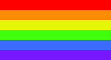 Rainbow Flag Full Page LGBT Flying Flag