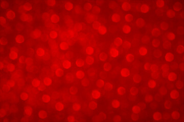 Red bokeh background.  Christmas, New Year and all celebration concept background. 