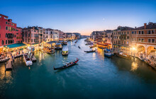 Grand Canal At Night, Venice, Italy