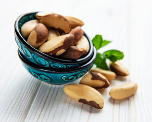 Wall Mural - Bowl with Brazil nuts
