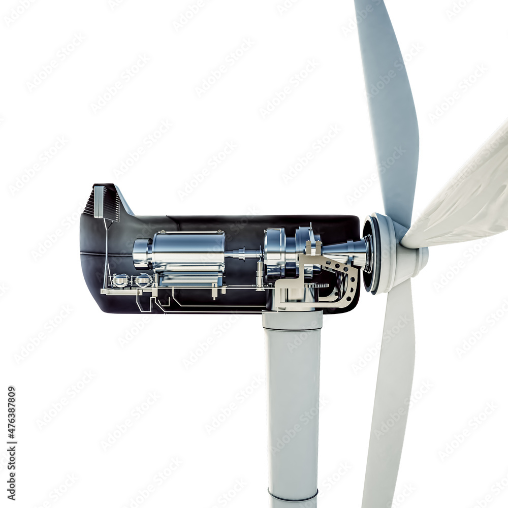 Windmill Element windmill isolated on white background Stock Illustration | Adobe Stock