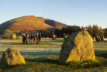 Sunrise At The Winter Solstice At Castlerigg Stone Circle Near Keswick In Cumbria