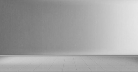 Wall Mural - abstract empty white room interior wall and floor. white and grey gradient abstract studio room back