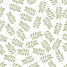 Watercolor Leaf Seamless Pattern