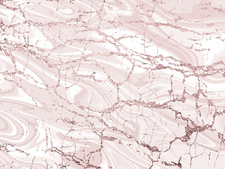  Liquid gold rose marble canvas abstract painting background with gold splatter and stripes texture