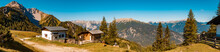 High Resolution Stitched Panorama Of A Beautiful Alpine Summer View At The Famous Marienbergbahn Biberwier, Tyrol, Austria