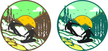 Logo Vintage Snowboard