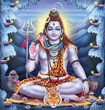 Indian lord shiva colorful illustration,