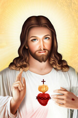 sacred heart of jesus christ christian god